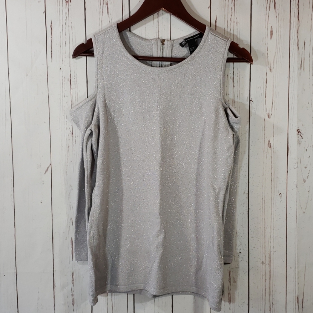 INC International Concepts Silver Open shoulder L